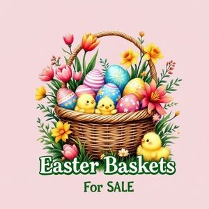 Only “8”Available -Colorful Easter Basket For SALE 💕🐇❤️